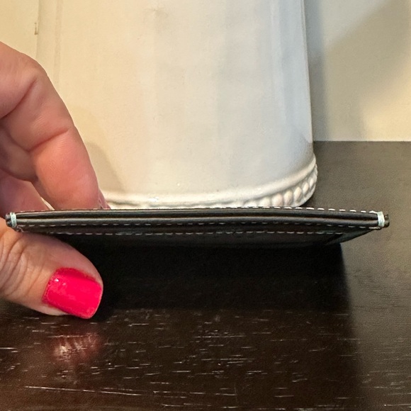 Coach Slim Id Card Case With Houndstooth Print - Picture 6 of 9